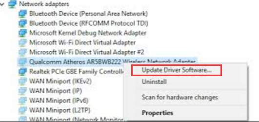 ethernet controller driver wan miniport windows 7